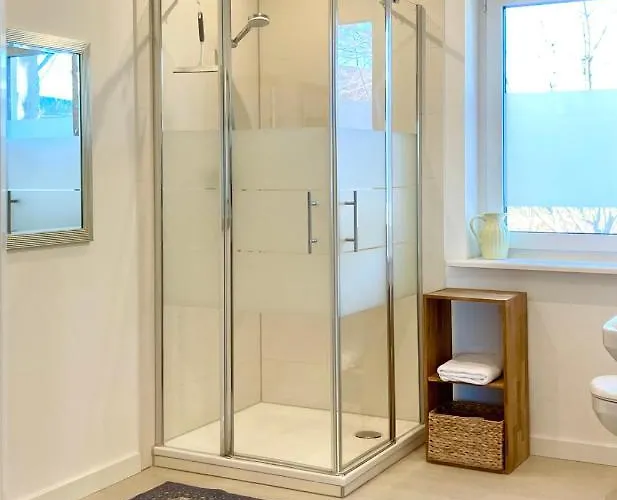 Gemuetliche Mit Sonnenterrasse Im Blauen Holzhaus Lägenhet *